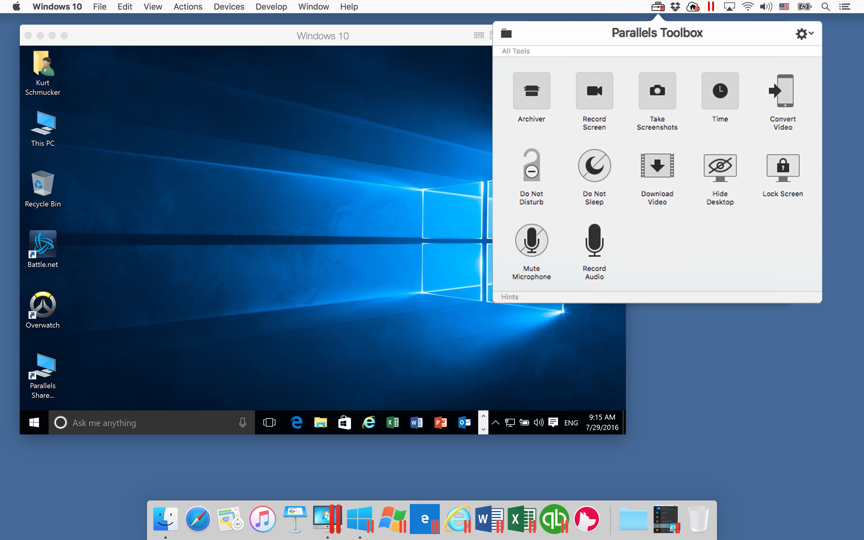 Parallels windows for mac